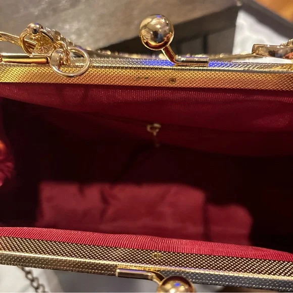 Source Unknown Gold and Black Art Deco Clutch - Picture 9 of 13